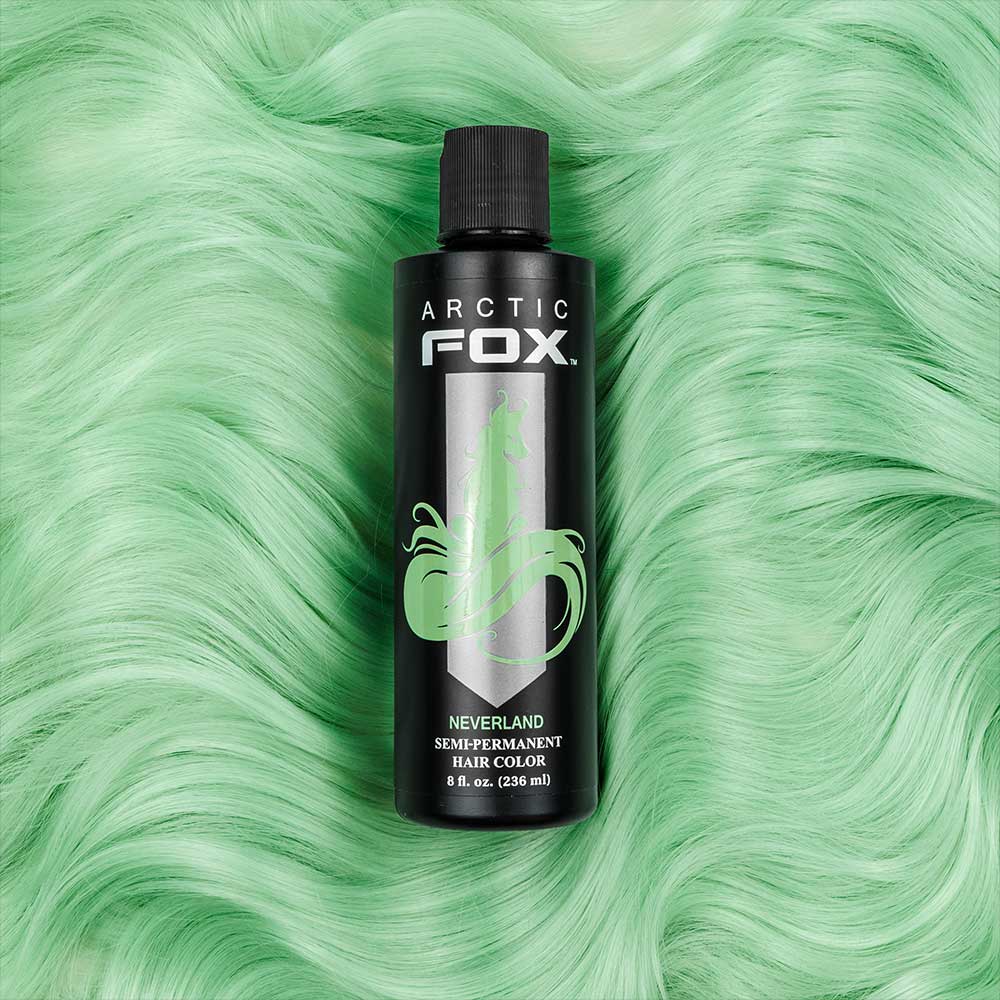 Neverland, semi permanente haarverf pastel mint groen